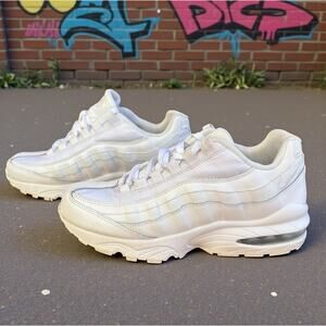 Nike Air Max 95 Triple White GS Youth Size 5.5Y